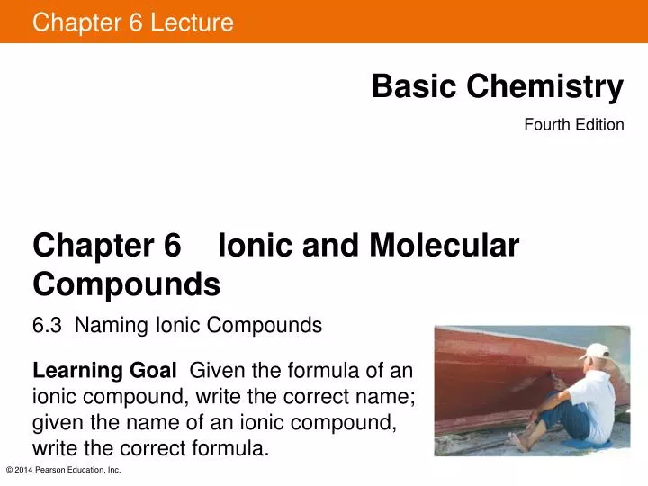 chapter 6 ionic and molecular compounds