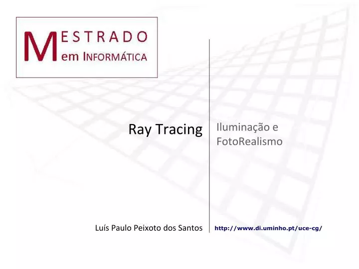 ray tracing lu s paulo peixoto dos santos