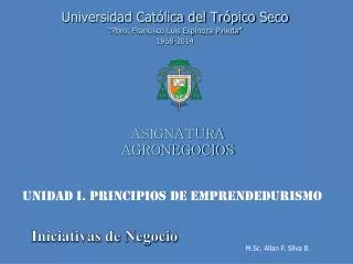 asignatura agronegocios