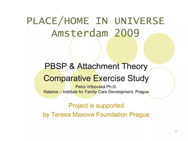 place home in universe amsterdam 2009