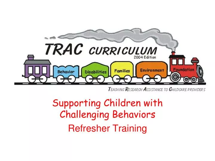 supporting children with challenging behaviors refresher training