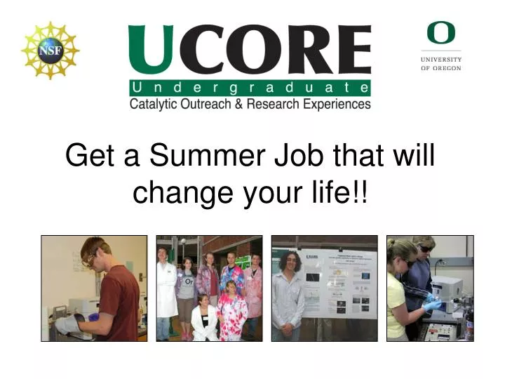get a summer job that will change your life