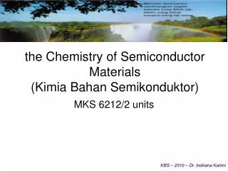 the Chemistry of Semiconductor Materials (Kimia Bahan Semikonduktor)