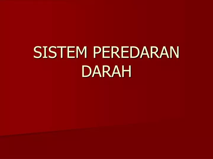 sistem peredaran darah