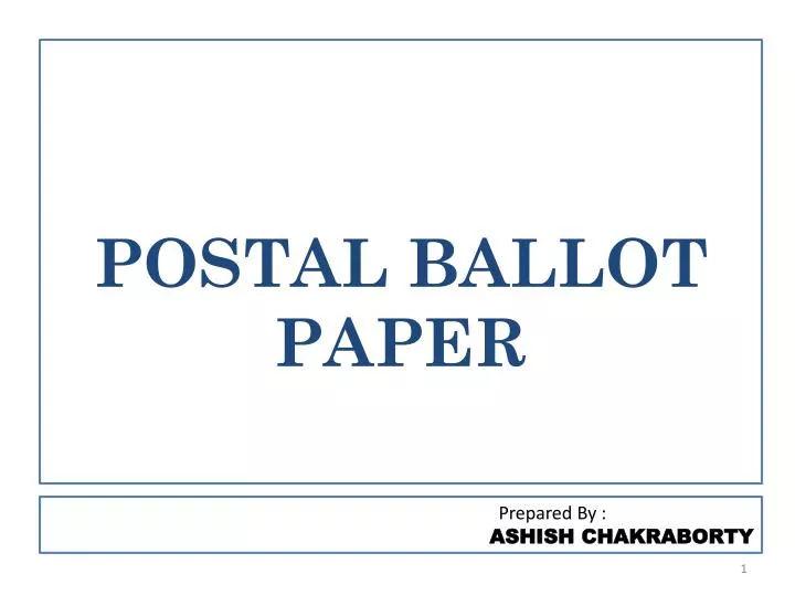 postal ballot paper