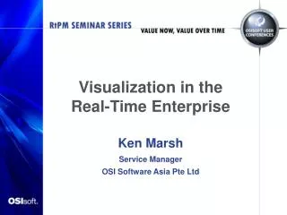 Visualization in the Real-Time Enterprise