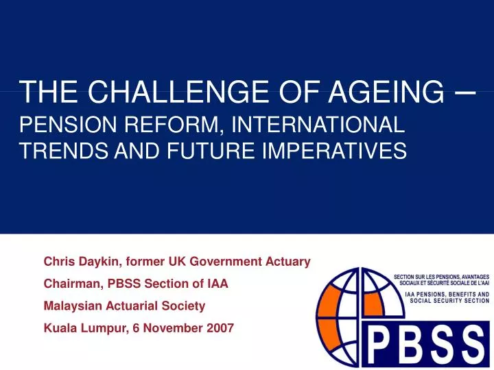 the challenge of ageing pension reform international trends and future imperatives