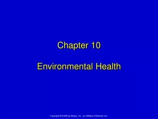 Chapter 10 Environmental Health