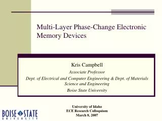 Multi-Layer Phase-Change Electronic Memory Devices