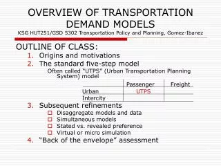 OUTLINE OF CLASS: Origins and motivations The standard five-step model