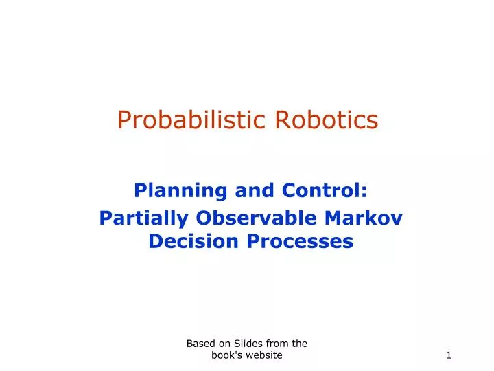 probabilistic robotics