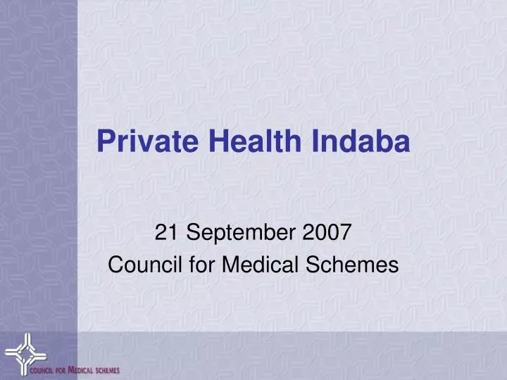 private health indaba