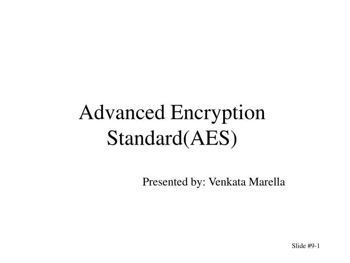 advanced encryption standard aes