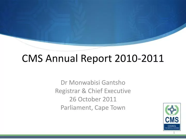 cms annual report 2010 2011