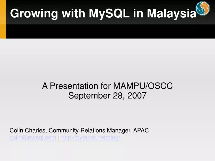 growing with mysql in malaysia