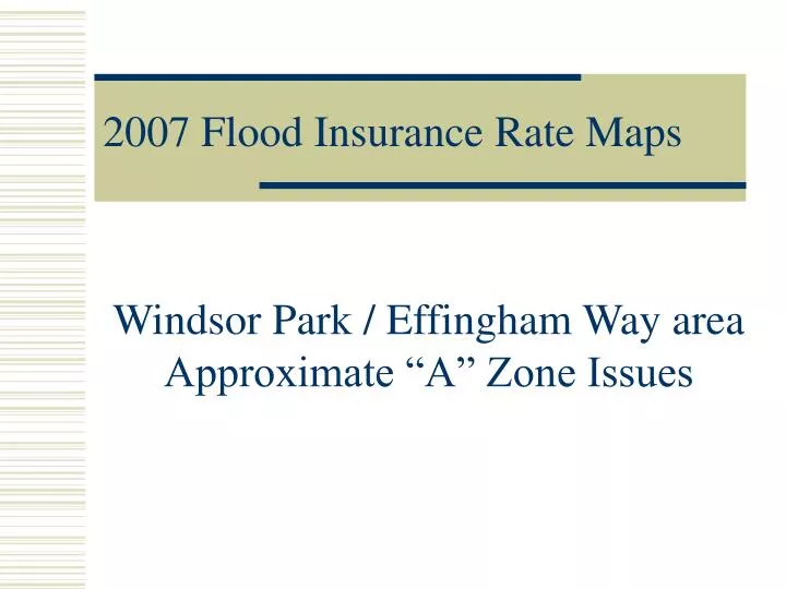 2007 flood insurance rate maps