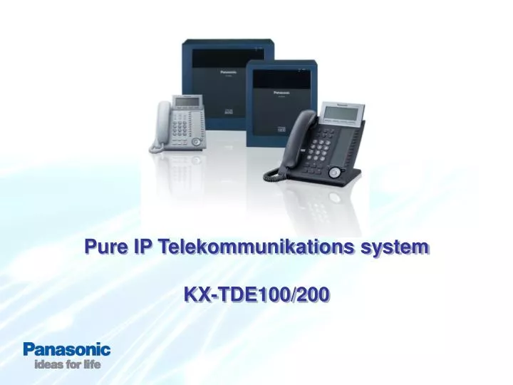 pure ip telekommunikations system kx tde100 200