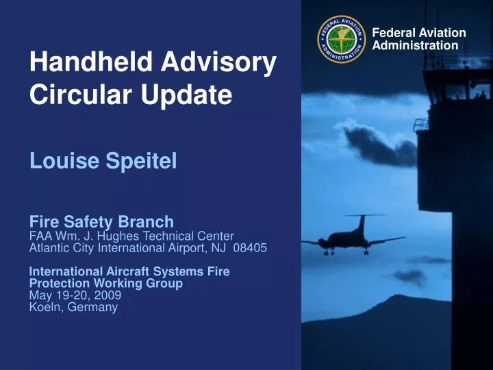 handheld advisory circular update