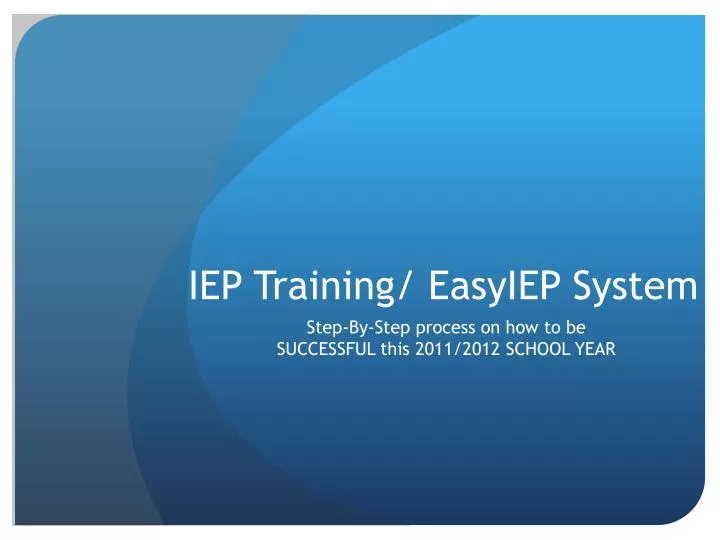iep training easyiep system