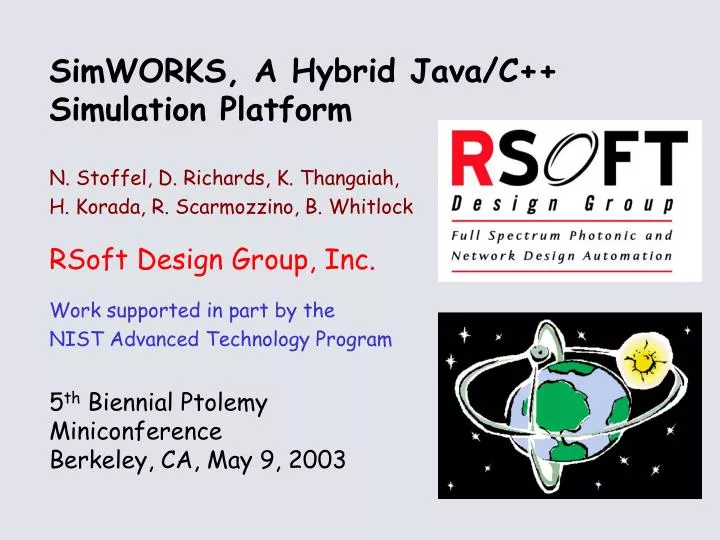 simworks a hybrid java c simulation platform