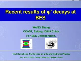 Recent results of ?' decays at BES