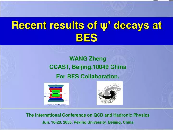 recent results of decays at bes