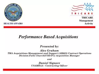 Performance Based Acquisitions