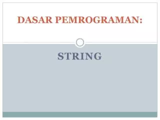 dasar pemrograman