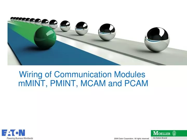 wiring of communication modules mmint pmint mcam and pcam