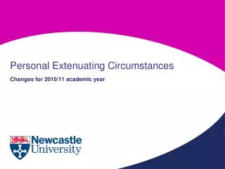 Personal Extenuating Circumstances