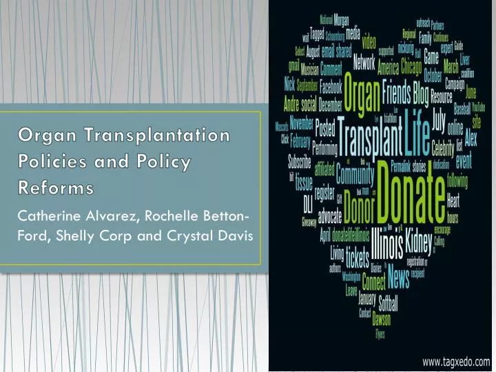 organ transplantation policies and policy reforms