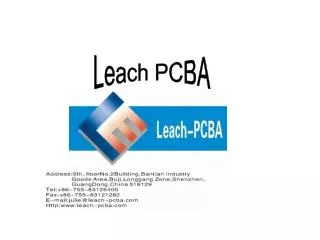 Leach PCBA