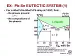 EX: Pb-Sn EUTECTIC SYSTEM (1) - slide 1
