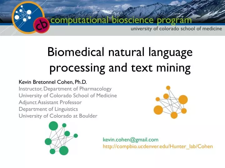 biomedical natural language processing and text mining