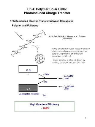 Ch.4: Polymer Solar Cells: Photoinduced Charge Transfer