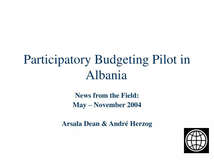 participatory budgeting pilot in albania