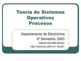 teor a de sistemas operativos procesos