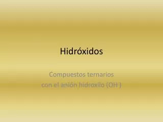 hidr xidos