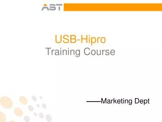 USB-Hipro Training Course