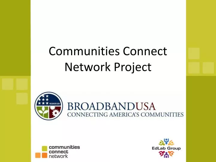 communities connect network project