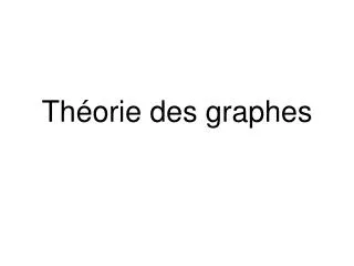 th orie des graphes