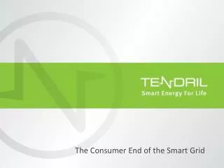 The Consumer End of the Smart Grid