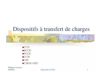 dispositifs transfert de charges