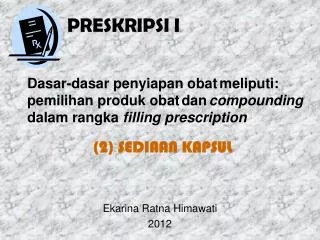 preskripsi i