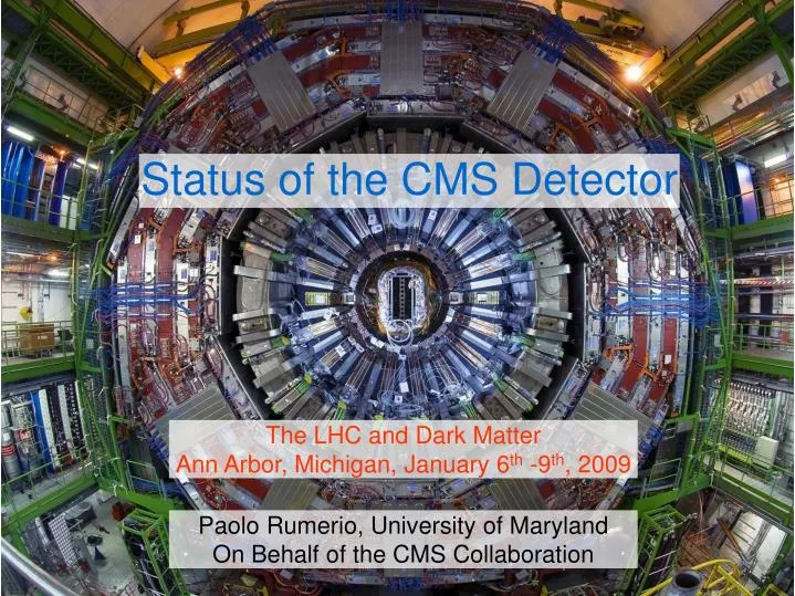 status of the cms detector