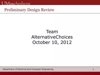 Team AlternativeChoices October 10, 2012