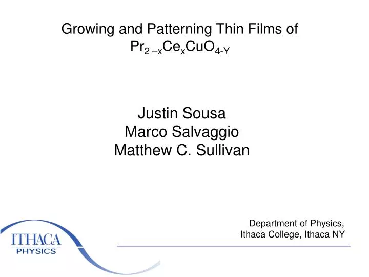 growing and patterning thin films of pr 2 x ce x cuo 4 y