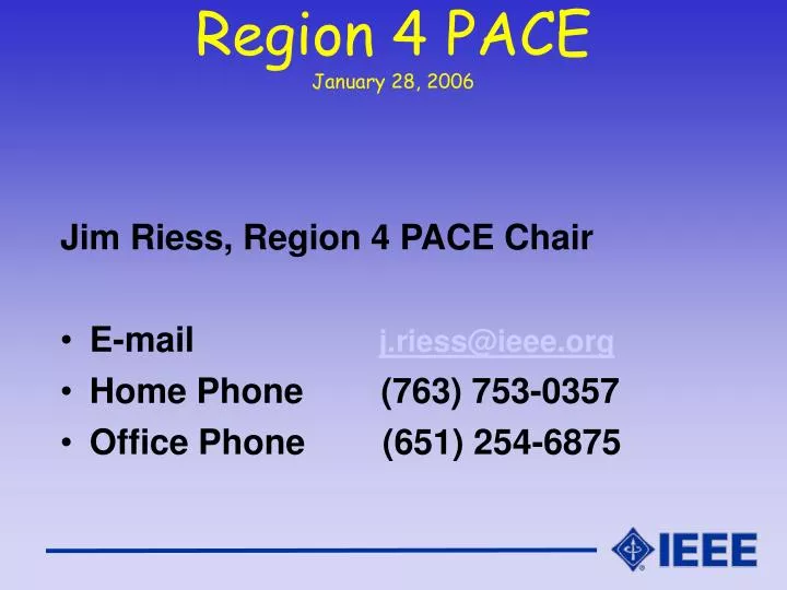 region 4 pace january 28 2006