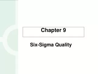 Six-Sigma Quality