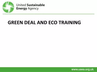 Green deal And ECO Training